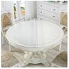1PC Transparent PVC Round Table Carpet Waterproof Tablecloth Kitchen Pattern Table Cover Glass Soft Cloth Dining Table Mat