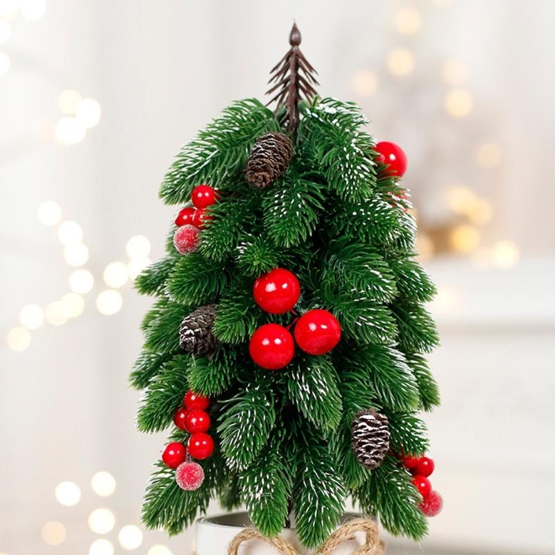 Artificial Christmas Trees Small False Tree For Home Office Desktop Holiday Decoration Party Supplies