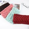 European American Handmade Elastic Yarn Women's Headband Autumn Winter Warm Hair Accessories Ear Protection Twist Knitted Design