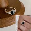 VENTFILLE 925 Sterling Silver Moon Tassel Opening Female Fashion Ins Ring Dropship Wholesale