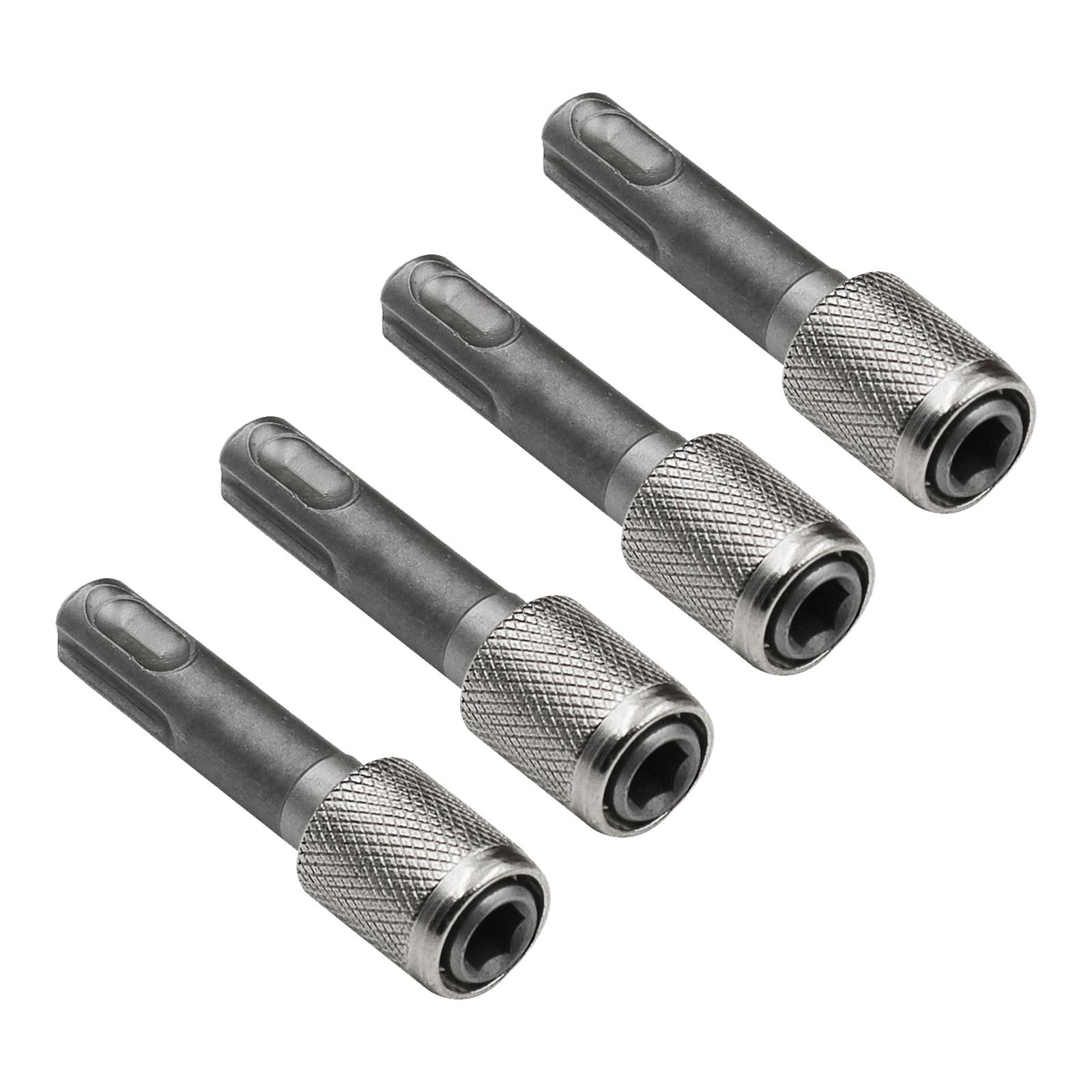 

4 шт. Адаптер 6,35 мм шестигранный хвостовик держатель биты конвертер подходит для ударной дрели и земляного бура повышает эффективность