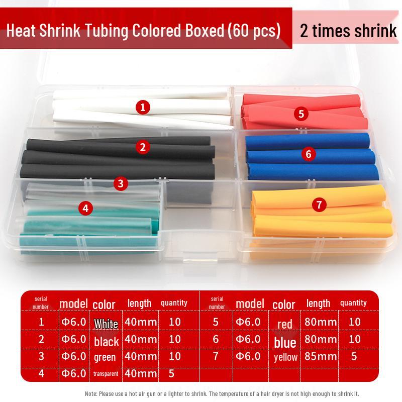 Heat Shrink Tube Insulation Sleeve for DIY Wiring and Cable Protection, Flame Retardant