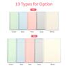 Transparent A5 Refillable Notebook 20 Rings/Holes Loose Leaf Binder Flexible Waterproof PP Cover 30 Sheets Ruled Lined Paper Refillable Binder for Of