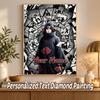Itachi Uchiha Custom Name Diamond Painting Personalized 5D Full Drill DIY Diamond Art Home Decor