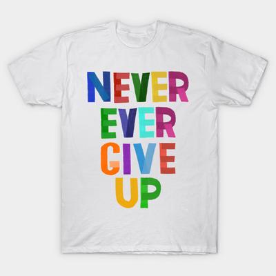 Camiseta Mujer Nunca Te Rindas Estampado Harajuku Kawaii Camiseta Verano Manga Corta Camiseta Femenina Top Camiseta
