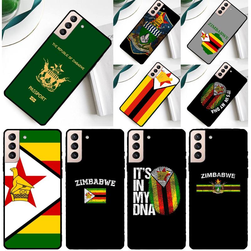 Zimbabwe Flag Phone Case For Samsung Galaxy S25 Ultra S24 Ultra S9 S10 S20 S21 S22 S24 Plus S23 FE Cover