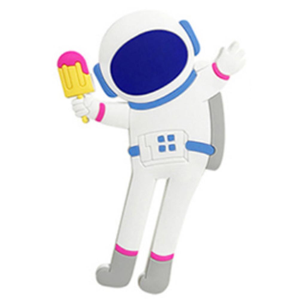 

Fridge Magnets Hook Removable Realistic PVC Astronaut Shape Refrigerator Sticker