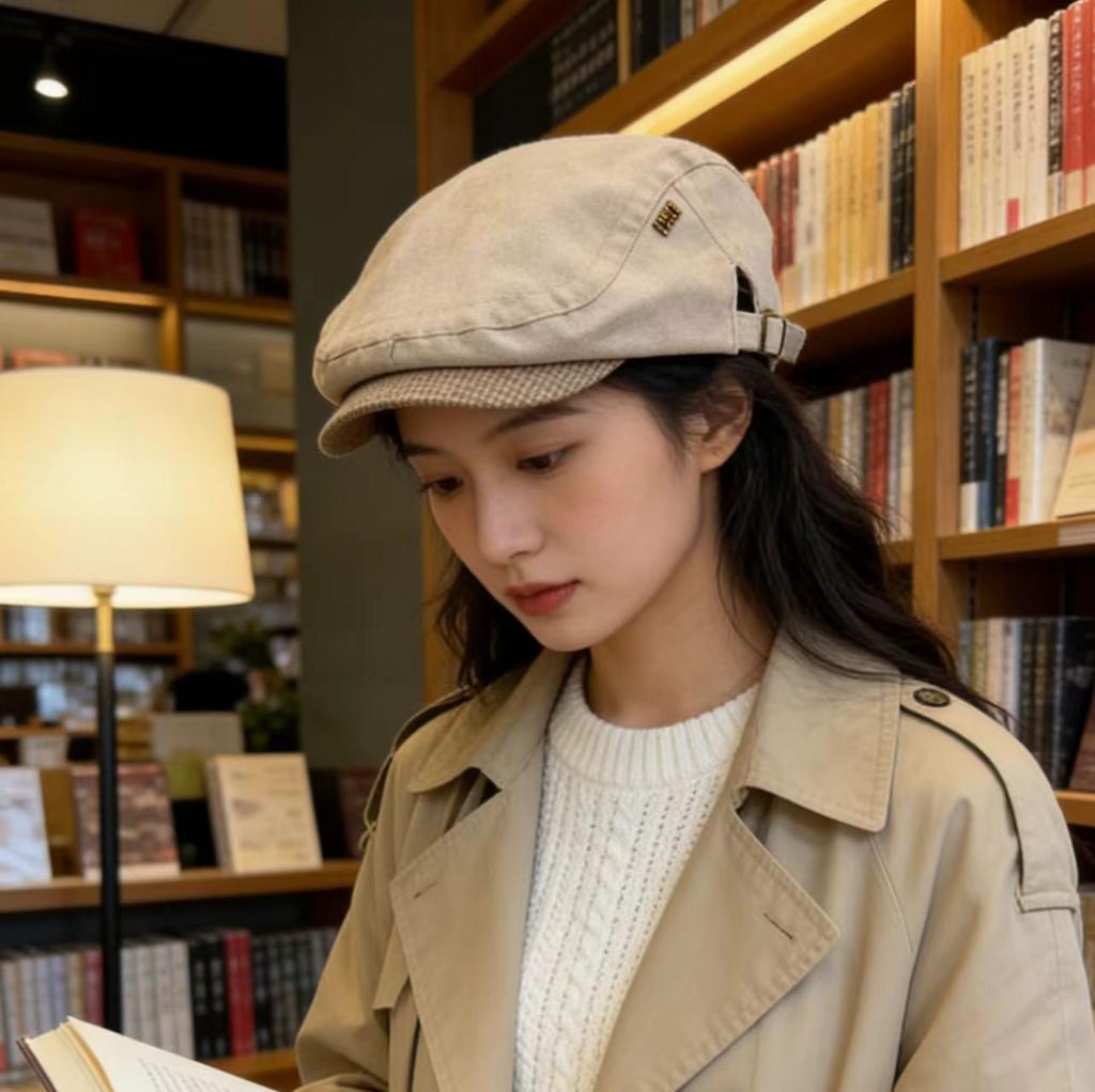 New yuppie anti-wearing beret women's summer and autumn thin retro newsboy hat fashion casual trend forward hat