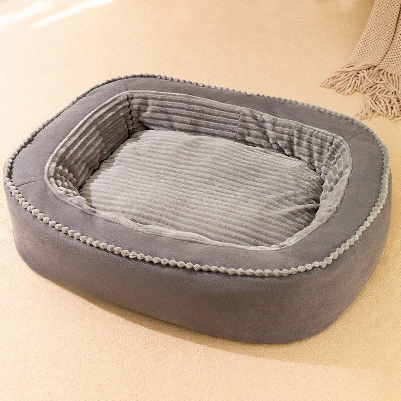 

Матрас для золотистого ретривера с защитой от укусов для средних и крупных собак, съемный и моющийся, четырехсезонный коврик для собак, товары для животных XL120*90*23cm