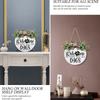 Flower Welcome Sign 2D Flat Wall Art Ornaments Hanging Decoration  Outdoor Decor
