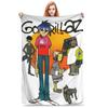 Music Band G-gorillazs Blanket  Warm Soft Fashion Plush Throw Blanket For Students Couch Chair Flannel Bedspread Bed Cover