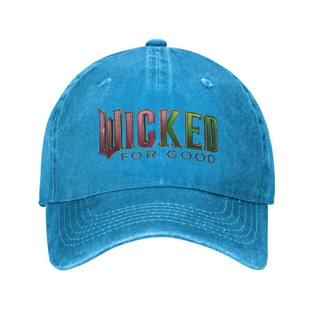 Wicked- For Good Pink To Green Logo Casual Baseball Cap For Women Men Summer Running Hippie Trucker Hat Sun-Proof Baseball Caps