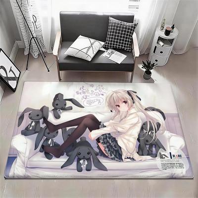 Anime Y Yosuga No Sora Floor Mat Eco  Flannel Doormat Non Slip Odorless Indoor Floor Rug Soft Short Plush Home Mat