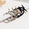 5pcs Simple High-elasticity Hair Ties with Bow, Available In Various Colors, Suitable for Daily Wear In All Seasons