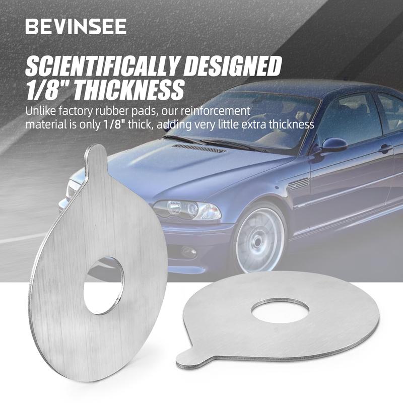 BEVINSEE Rear Coil-Over Spring Perch Reinforcement Plates for BMW E46 Z4 E85