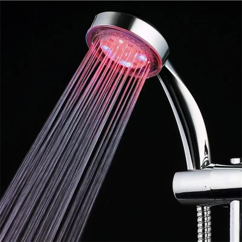 7 Color LED Shower Head Bathroom Handheld Rainfall Shower Head Water Saving SPA High Pressure Shower Head