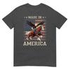 Made In America Western Horse Eagle Usa Flag Tshirt