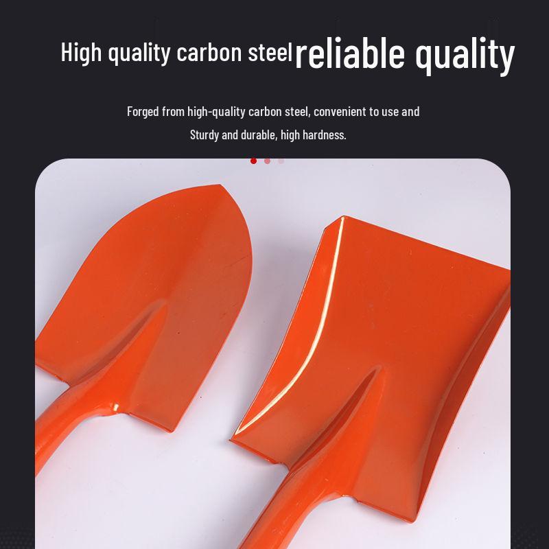 Manganese Steel One-Piece Garden Planting Shovel - Pointed for Vegetables, Flowers, and Children's Use