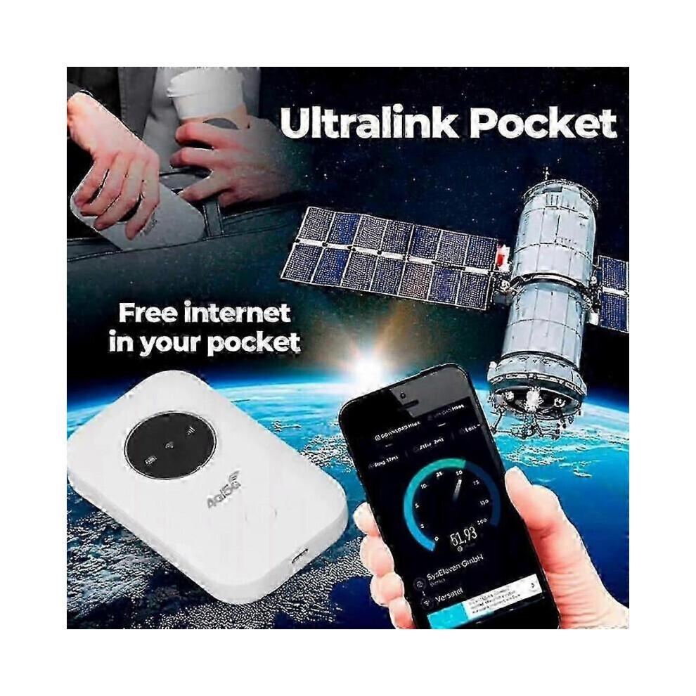 Internet Satelital Gratis en tu Bolsillo, Router Internet Satelital Ilimitado Portátil WiFi, Ultra Link Freeu menos
