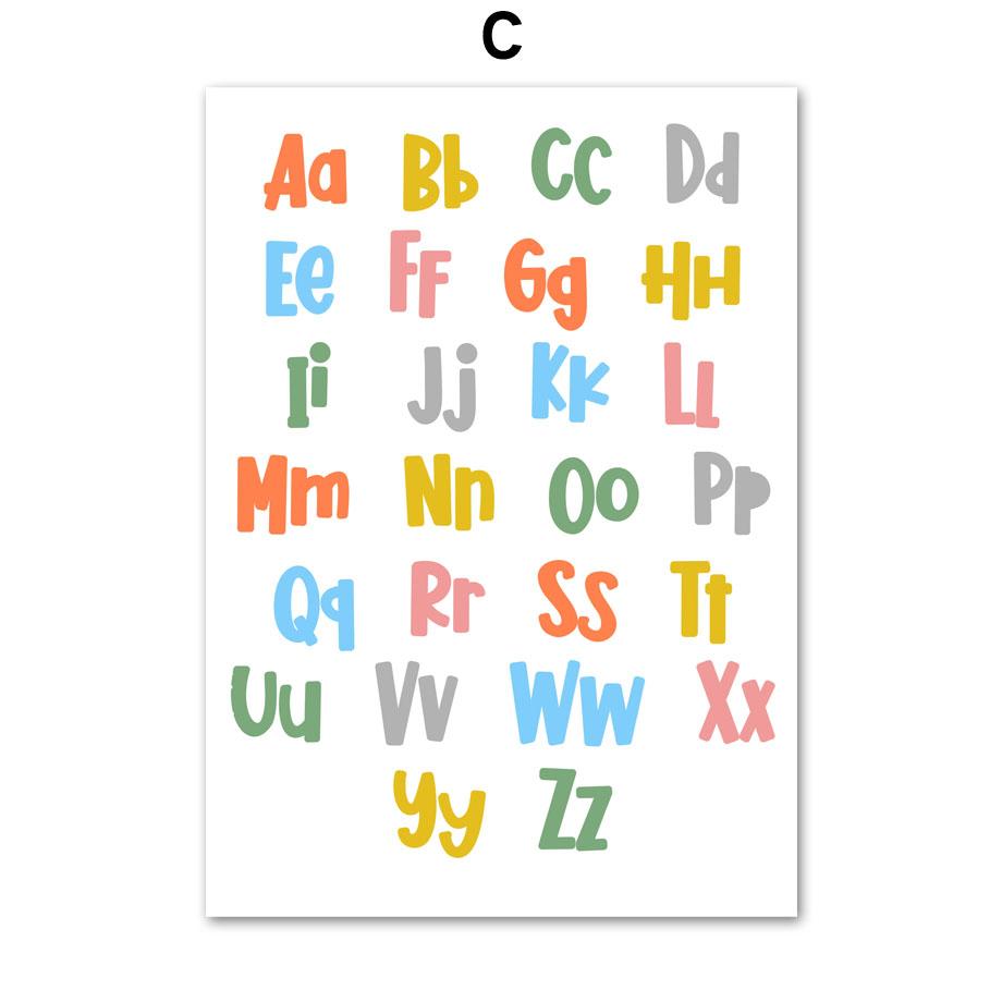 

Французский образовательный алфавит, номер, цвет, детская настенная живопись, холст, картина, постер для детей, декор для детской комнаты для мальчиков и девочек 60x90cm No framed