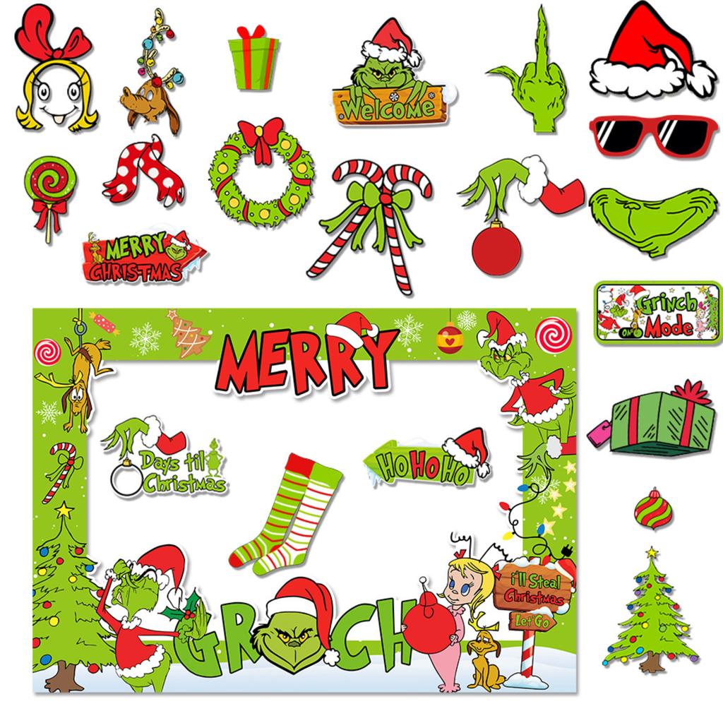 Christmas Decorations: Adult Children's Photo Frame Props Party Supplies