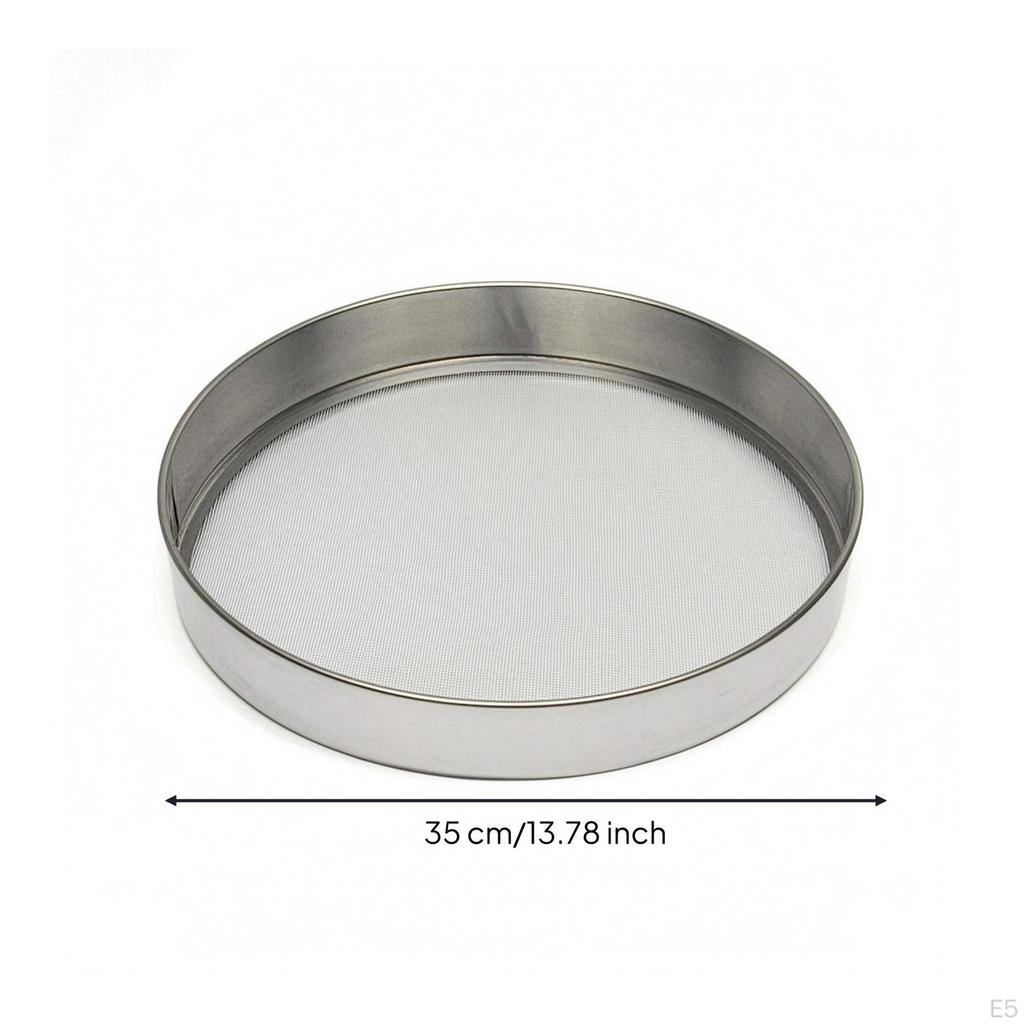 Glaze Sieve Stainless Steel Slip Strainer Sturdy Rim with Metal Mesh for Potters, Ceramic