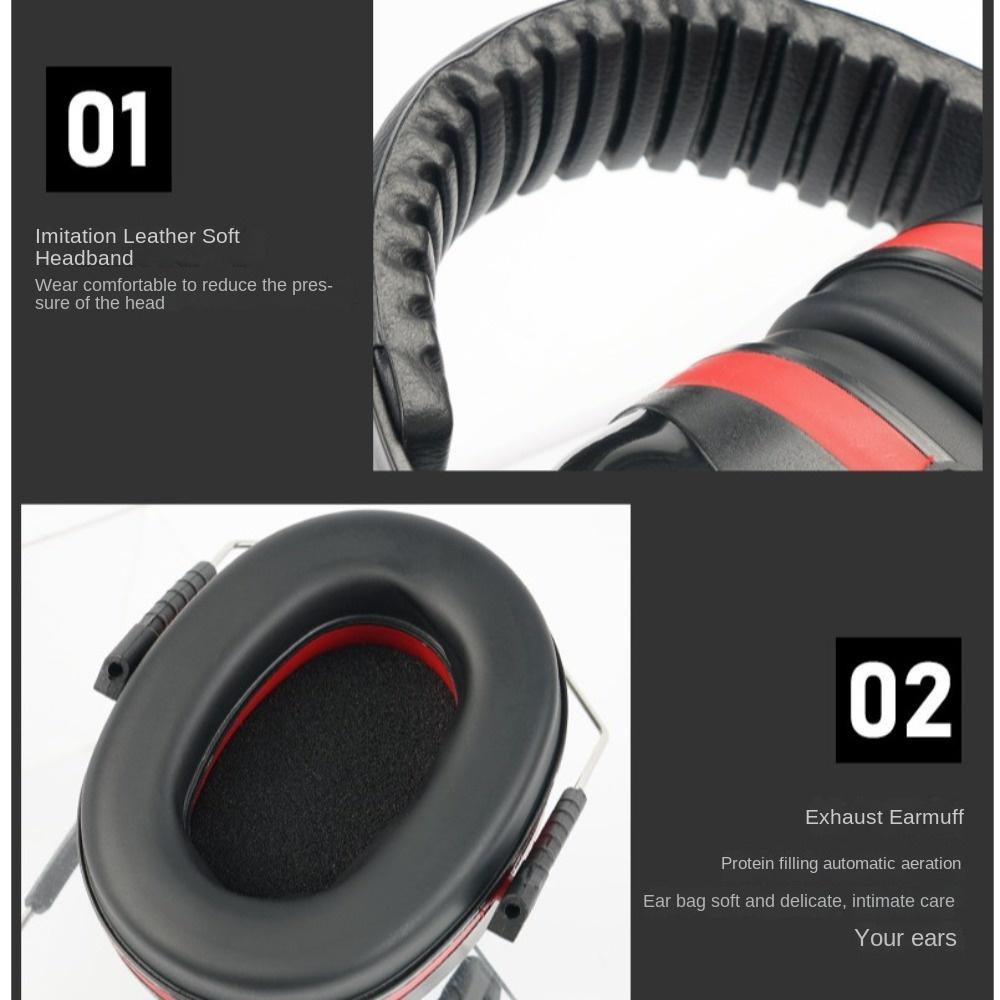 Foldable Ear Protector Noise Canceling Ear Defenders Anti-Noise Head Earmuffs  for Kids/Adults