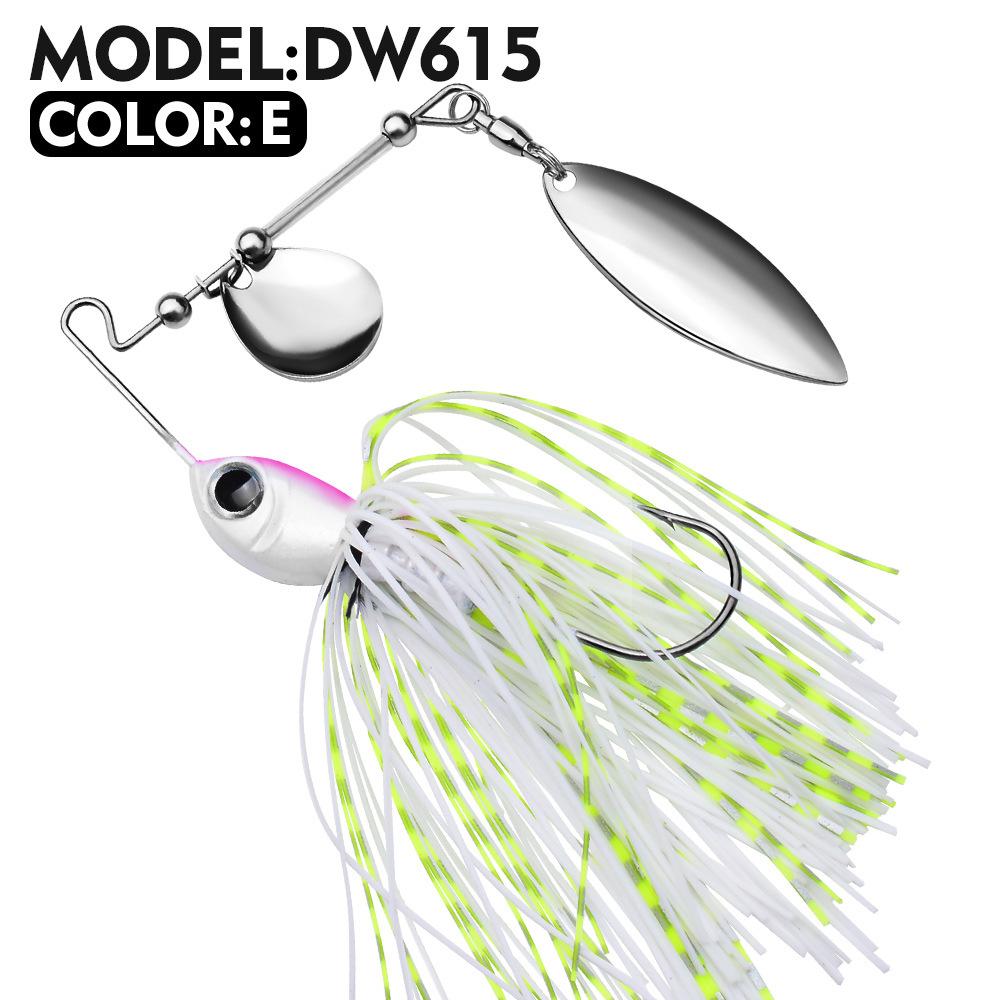 Приманка Bearded Lao 10G 14G Tassel Glitter Anti Hanging Bottom Lure Fake Bait Biomimetic Bait Spinnerbait Color E#14g