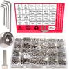 520 PCS Stainless Steel Hexagon Nut and Bolt Combo Set - M2,M3, M4, M5,  Hex Heads - Includes Flat Washer Wrench