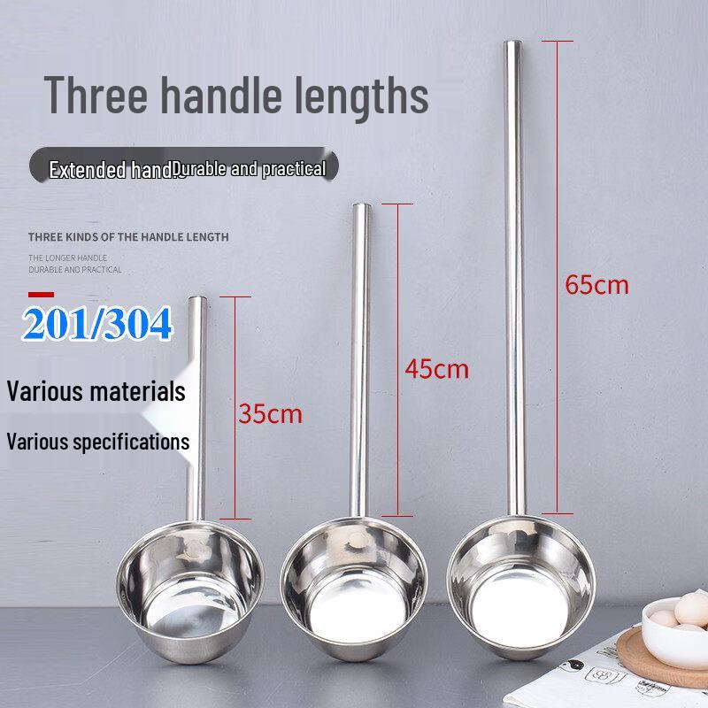 Miaoguagua Long-Handle Stainless Steel Ladle