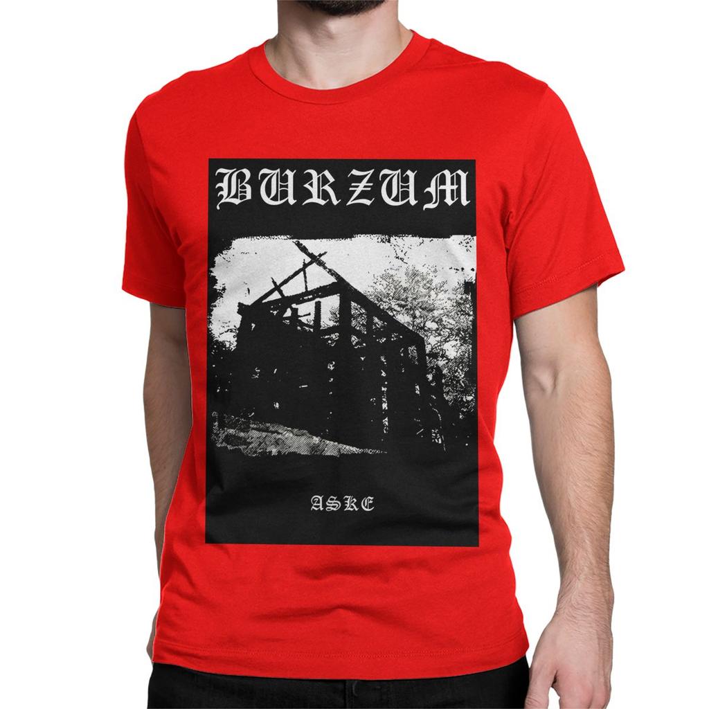 Men Women T-Shirt Aske Black Metal Rock Novelty Pure Cotton Tees Short Sleeve Burzum T Shirt Crew Neck Clothes Plus Size