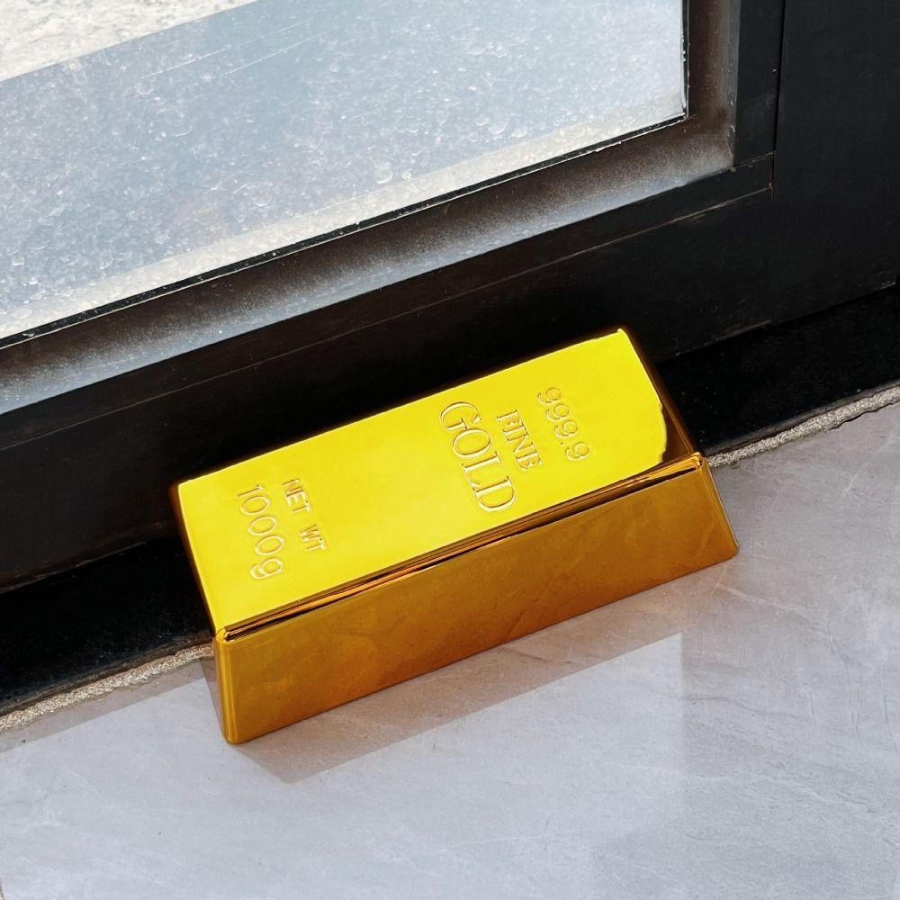 Glitzernder gefälschter Goldbarren Simulations-Goldbarren Ideales Geschenk Goldener Ziegel Heimdeko