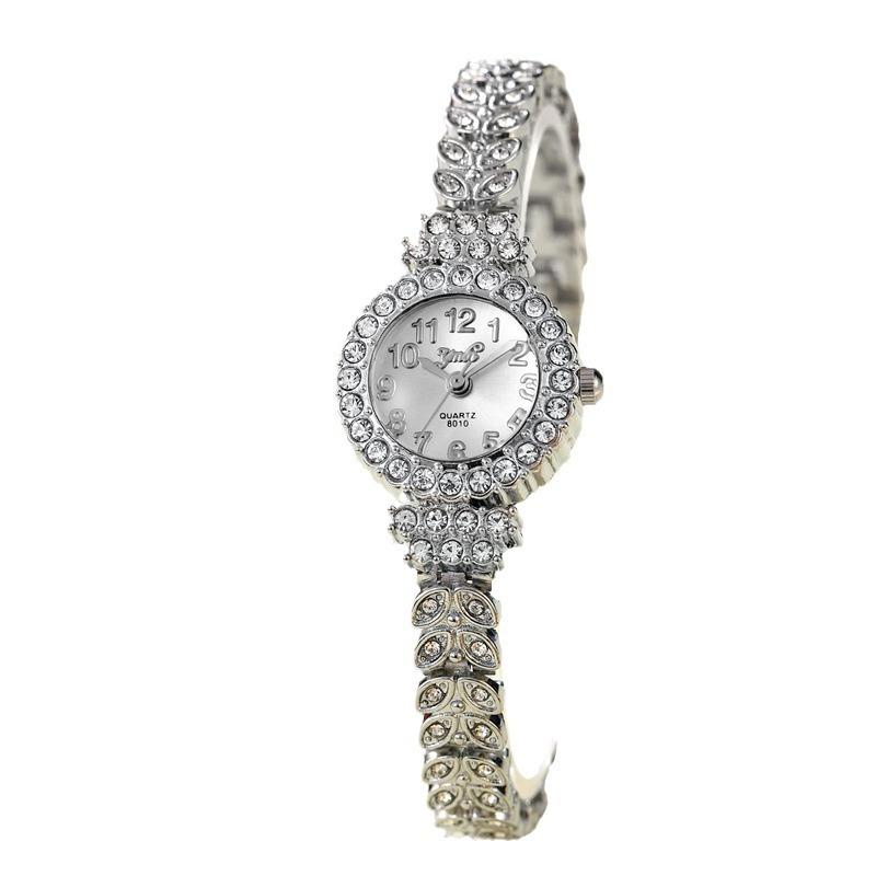 Women Bracelet Watches Rhinestone Strap Quartz Wristwatches Ladies Clock Gift Round Dial Watch