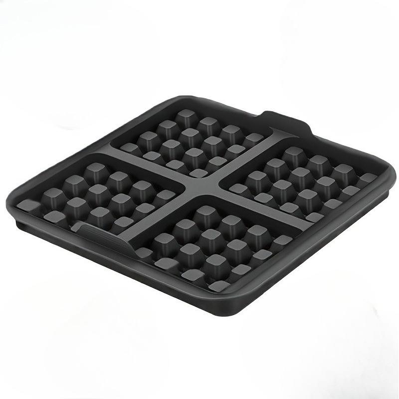 Square Waffle Mold, Non-Stick Baking Pan for Air Fryer, Reusable for Belgian Waffles Pancakes