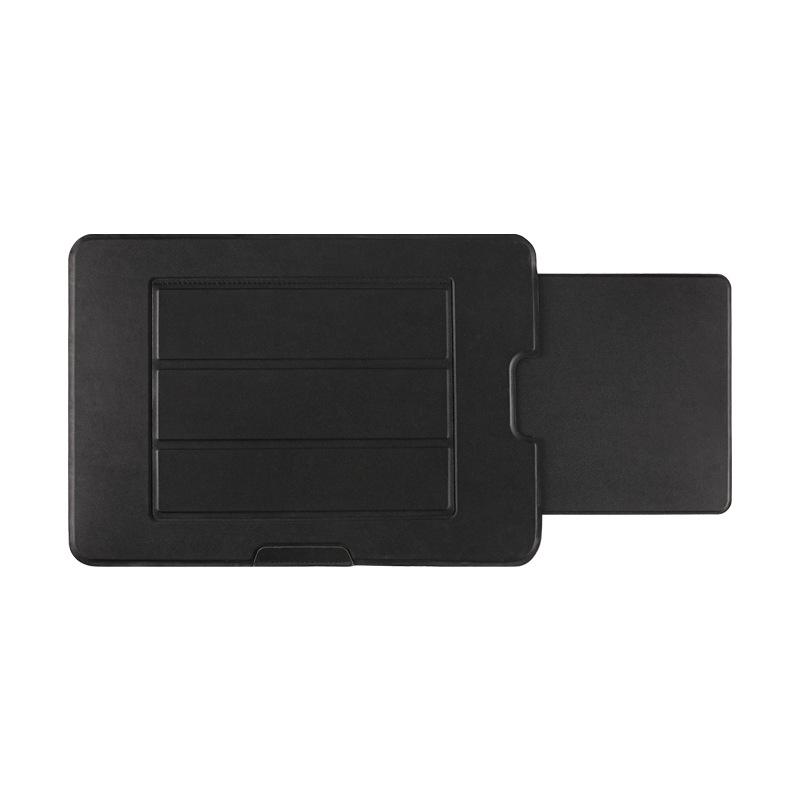 Leather Portable Laptop Stand with Non-Slip Surface, Heat Insulation, and Retractable Mouse Pad