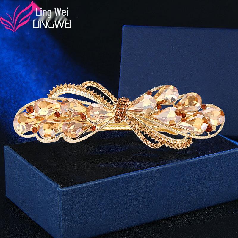 

Elegant Korean Crystal Hairpin for Women розовый