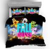 3D Digital Printing Three-Piece Set Jelly Bean Man Four-Piece Set Quilt Sheet Pillowcase