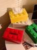 Kreative minimalistische Desktop-Bausteine Taschentuchboxen Wohnzimmer Kaffeetisch-Dekoration Papierboxen Aufbewahrungsboxen Geschenk