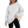 Oversized Hooded Sweatshirt Women Loose Fit Long Sleeve Casual Style Plus Size S-5XL