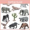 Chameleon Elephant Lion Pvc Model Set With Realistic Design For Educational Display And Collectors