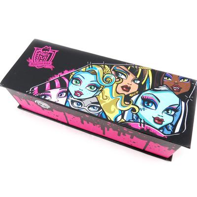 [J4373] - 'Monster High' Black Pink Pocket Emptier / Pencil Case