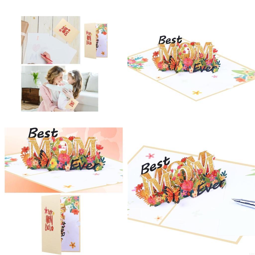 

Card Mothers Day Best Mom Greeting Card Blessing Wedding Invitation Card for Wife Festival Blessing X3UC China Mainland