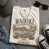 Vintage Waikiki Hawaii Shirt, Retro Honolulu Beach Tee, Hawaiian Travel Shirt, Island Vacation Tee, Tropical Summer Gift