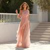 Chiffon Tiered Ruffle Dress Summer One for Women Shoulder