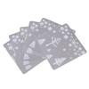 12pcs Christmas Printed Drinks Tea Cup Mats Coasters Teapot Placement Table Mat Decoration