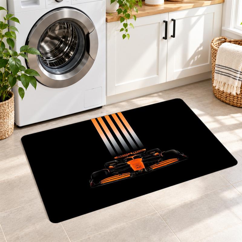 Flannel Kitchen Mat McLaren Soft Area Rug Non Slip Floor Carpet Home Decoration