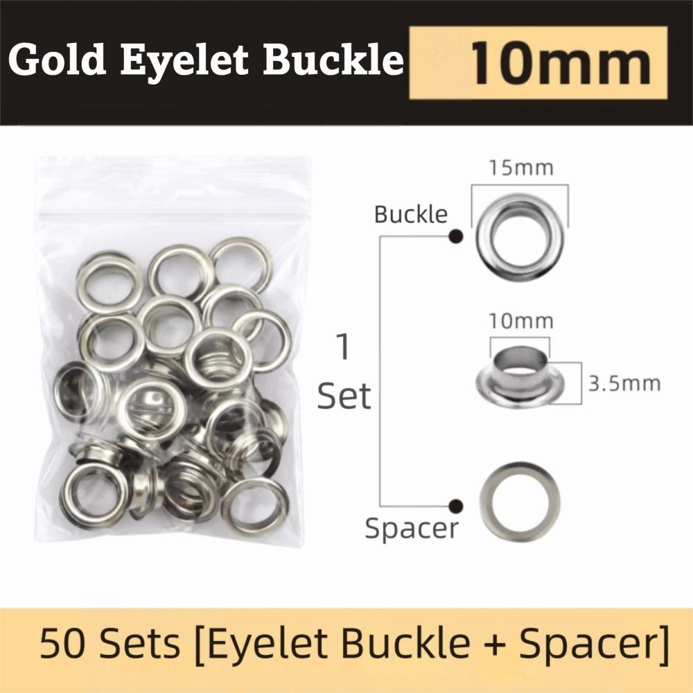 חומר מתכת ערכת לולאות מתכת גודל 3/8'' 10 מ"מ ערכת כלי התקנה ליריעות