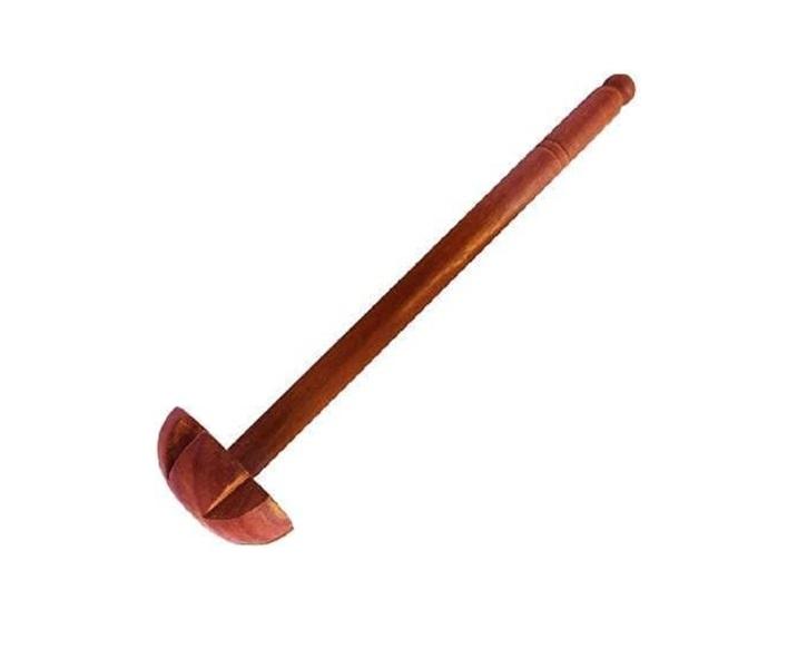 TreegoArt Handmade High Quality Wooden Masher Lassie, Durable And Sturdy Dal Ghotni For Kitchen Item - 14 Inches Length