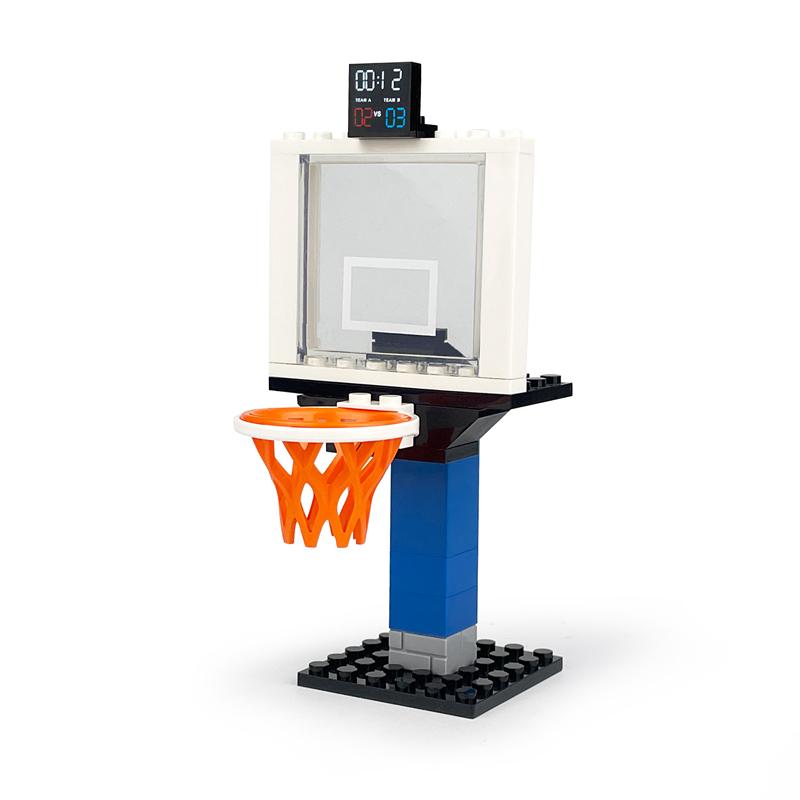 NEW Scene Basketball Court Hoop Campus Cage Sports KOBES Meeting Field Street Community Stands Building Blocks Model Sets Bricks