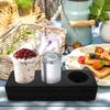 3-Hole Portable Beverage Cup Holder Tray Premium Drink Carrier for Coffee Milk Tea Cold Drinks Takeout Picnic Fast Service